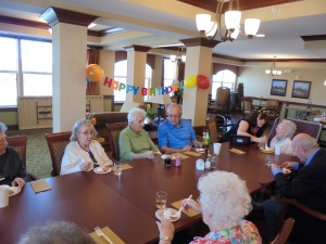 Morris Birthday, Willows of Arbor Lakes Senior Living, Maple Grove, MN