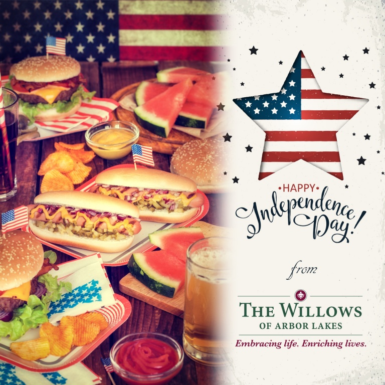 Happy Fourth of July from the Willows of Arbor Lakes!