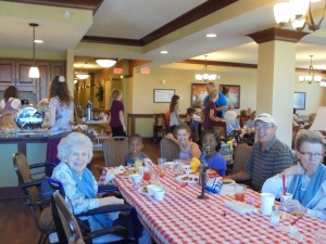 Family Barbeque, Willows of Arbor Lakes Senior Living, Maple Grove, MN